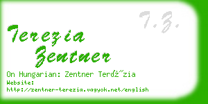 terezia zentner business card